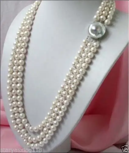 

Ожерелье женское с жемчугом, чокер с белым жемчугом ААА, 3 ряда 7-8 мм 18-19-20 дюймов >>>