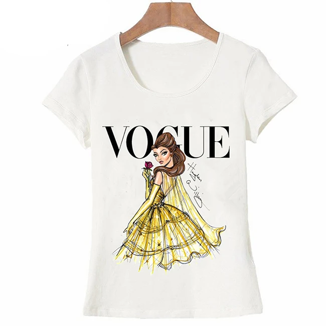 Женская футболка с коротким рукавом VOGUE милая летняя забавным