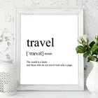 Минималистичные черно-белые слова вдохновляющие цитаты постер для путешествий четкость холст Художественная печать Скандинавская Настенная картина домашний декор