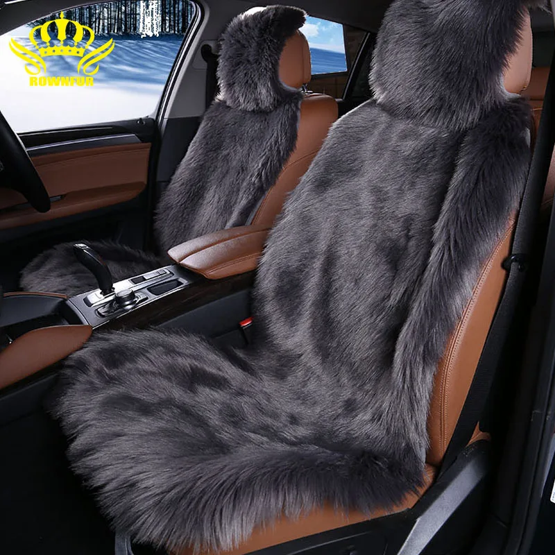Авточехлы на сиденья автомобиля из Длинных искусственных меха. 2 шт на переднье сиденья.4 цвета. универсальнfq размер. накидки на сиденья автомобиля renault laguna 3.чехол на автомобиль opel meriva чехол авто для cx-5