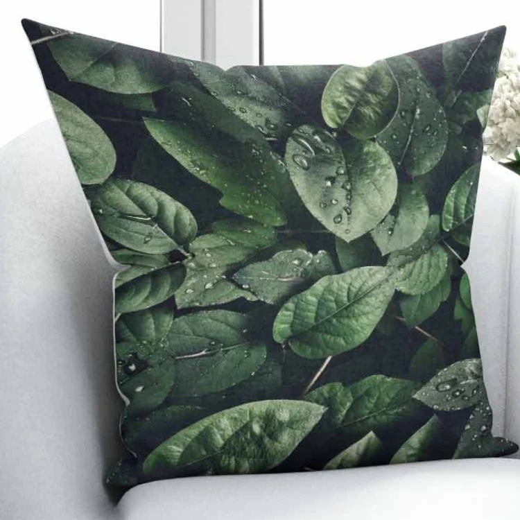 

Else Green Forest Tree Leaves Floral Jungle 3D Print Throw Pillow Case Cushion Cover Square Hidden Zipper 45x45cm