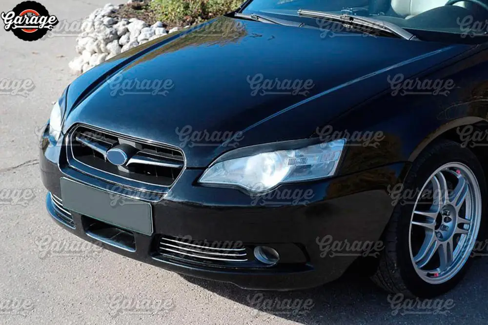 Веки для фар чехол для Subaru Legacy B4 2003-2006 ABS пластиковые накладки реснички брови Чехлы для отделки аксессуары для стайлинга автомобиля