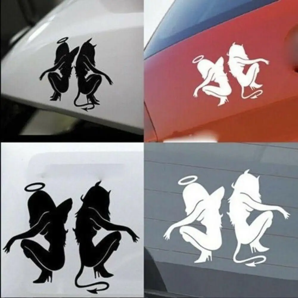 Автомобильный Стайлинг ангел дьявол сексуальная девушка веселая личность