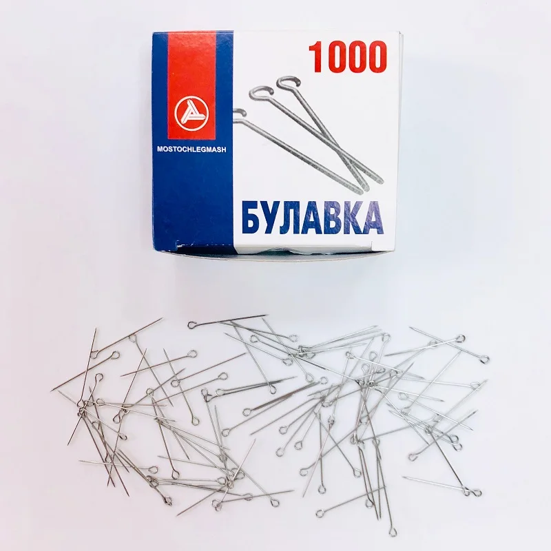 1000 шт/3 лота Булавка тип 1 30 никелевая металлическая головка мм портновский пошив