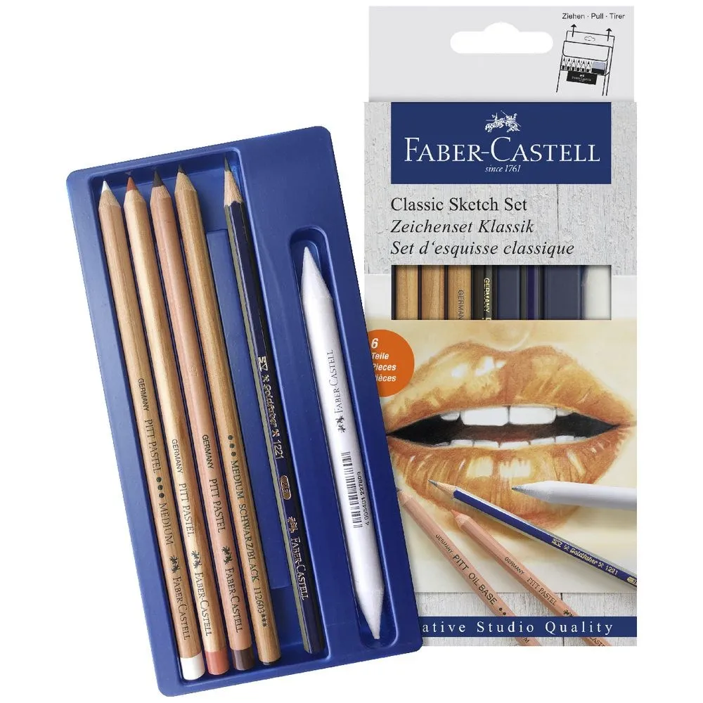 Оригинальный Faber Castell творческая студия классический набор эскиза 1 Goldfaber графит 2B