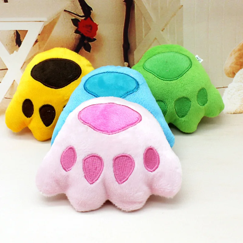 Cute bear claw плюшевые звук игрушки pet 4 цвет медведь лапой T00059 для собак кошек