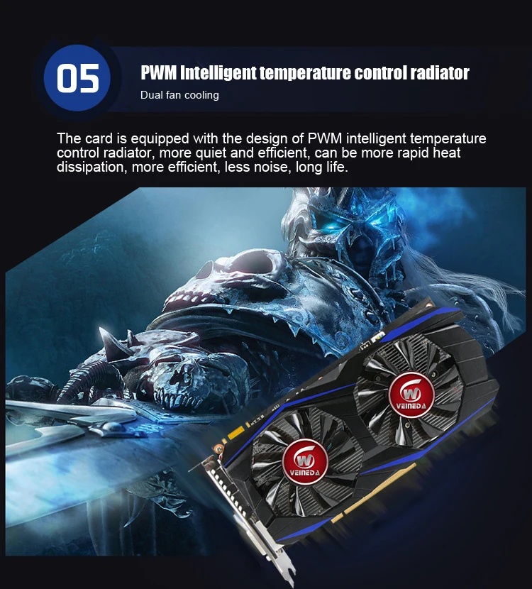 VEINEDA GTX950 карта 2 Гб 128 бит GDDR5 GTX950 видеокарта Geforce Hdmi Dvi
