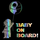 Стильные 3D наклейки для автомобиля 14*14 см, Новая Детская Наклейка на доске, Виниловая наклейка на окно автомобиля, стильная наклейка для мальчика