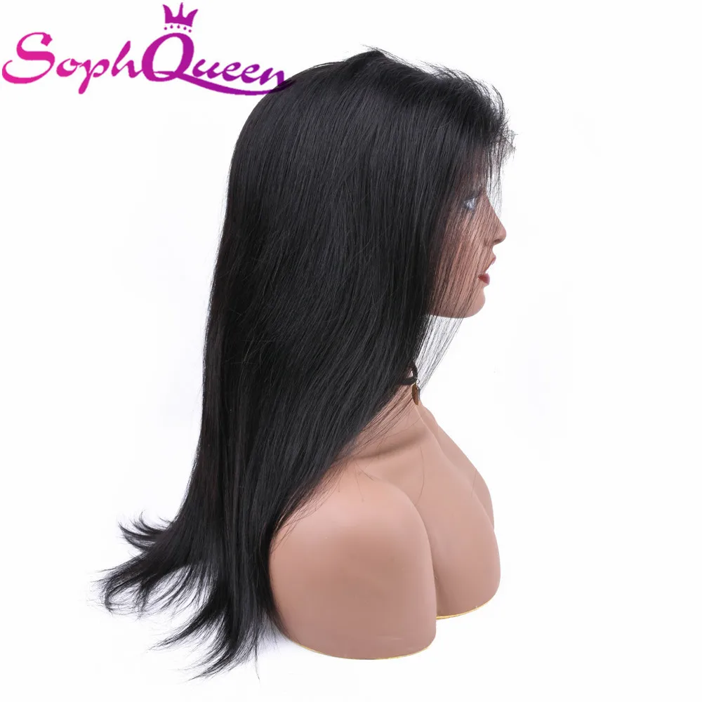 Soph queen 13*4 фронтальные человеческие волосы парики для черных женщин бразильские Remy прямые волосы фронтальные парики с волосами младенца