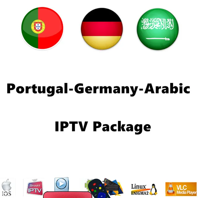 GOTiT подписка IP tv французский арабский Испания Португалия Бельгия Германия Италия Великобритания IPTV m3u IP ТВ пакеты Android Smart tv Enigma2 - Цвет: portugal-german-arab
