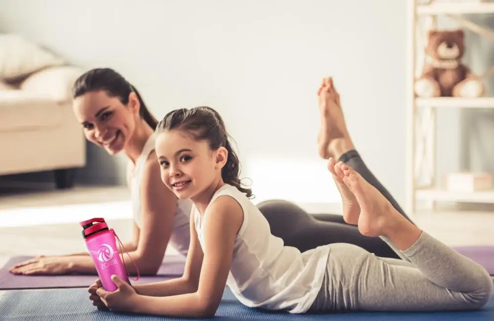 ZORRI туристическая бутылка для воды с лимоном и фруктами модный розовый gourde en plastique