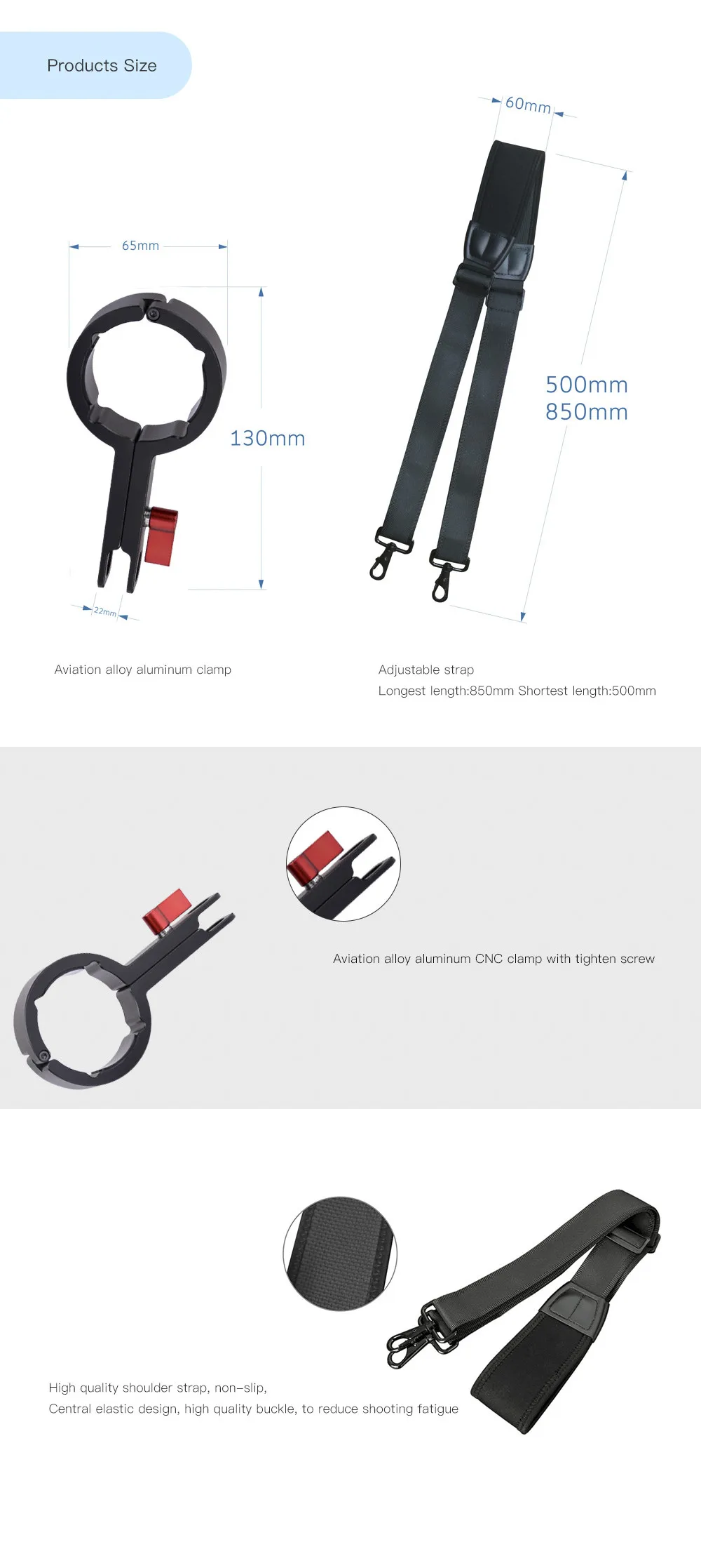 ЦФ цифровой фотосъемки подходит RS-ST01 DJI Ronin S аксессуар Gimbal аксессуары 3-осевой и портативный монопод с шарнирным замком Стабилизатор Ручной выпуск плечевой ремень