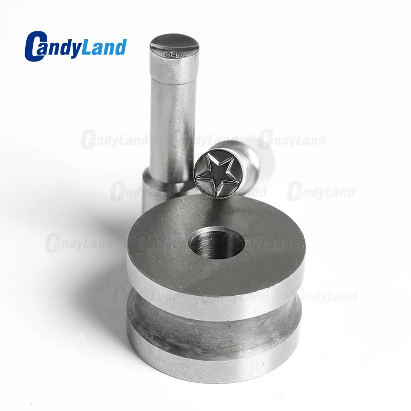 

CandyLand Star R Milk Tablet Die Pill Press Die Candy Punch Die Set Custom Logo Punch Die Cast Pill Press For Tablet TDP Machine