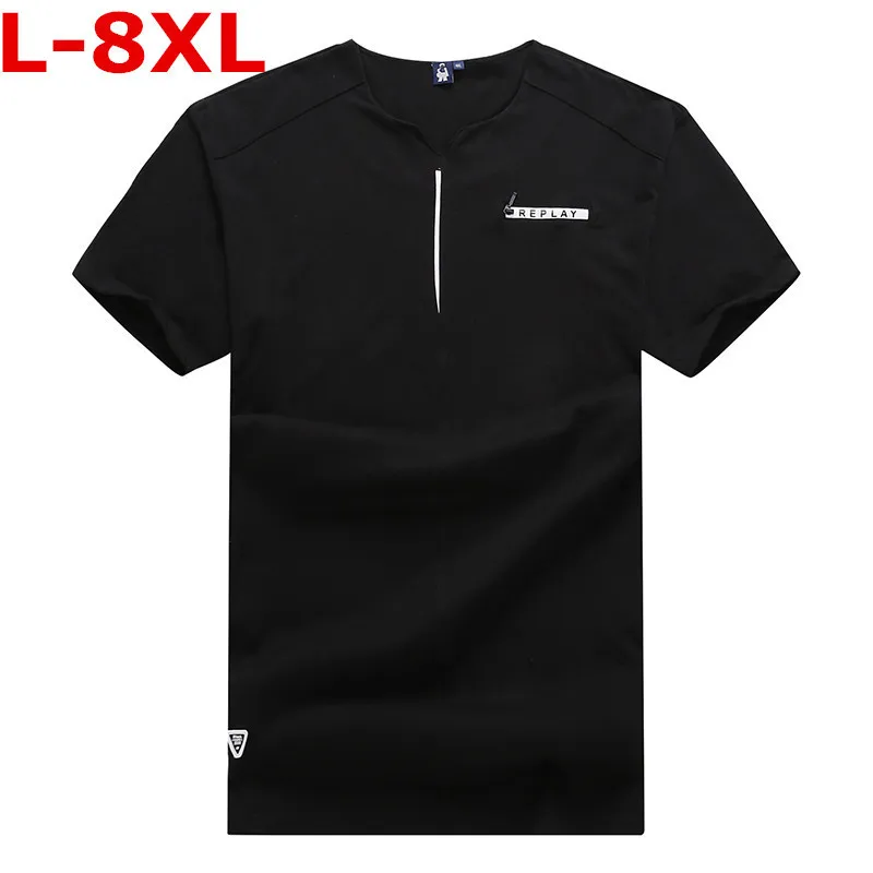 Новая мужская футболка больших размеров 9XL 8XL 6XL 5XL 4XL Экологичная хлопковая