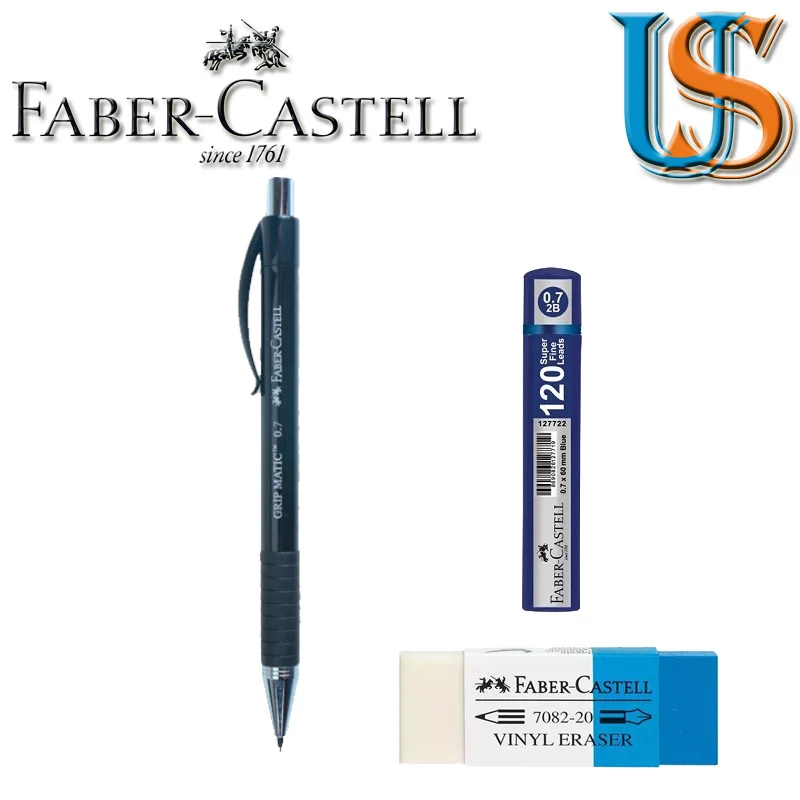 Faber Grip Matic 1319 0 7 механический карандаш + F. C. 127621 0.7X60 мм (120 шт в коробке) 188220 ластик