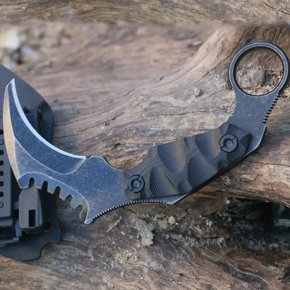 На Открытом Воздухе Тактический Karambit Выживание ножа кемпинга охота коготь ножи