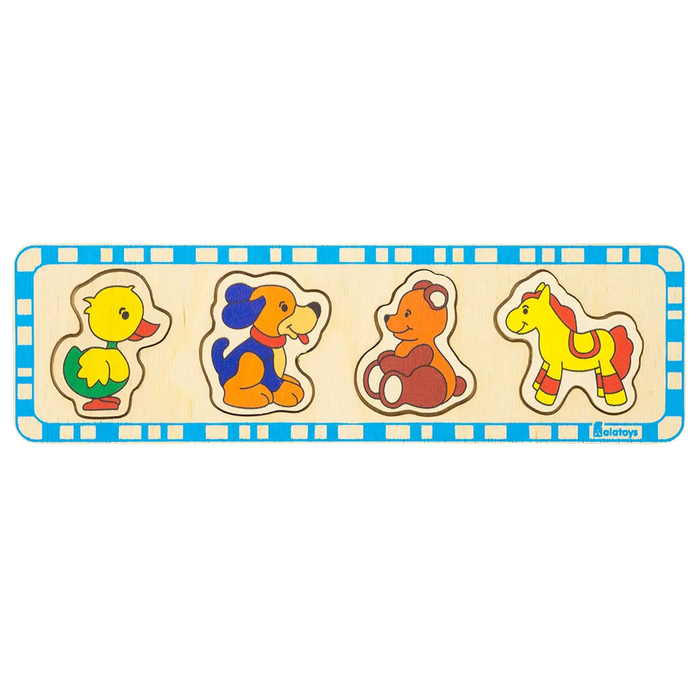 Пазлы &quotМедведь лошадь утка собака&quot Alatoys PZL1001|puzzle|toy puzzlepuzzle toy |