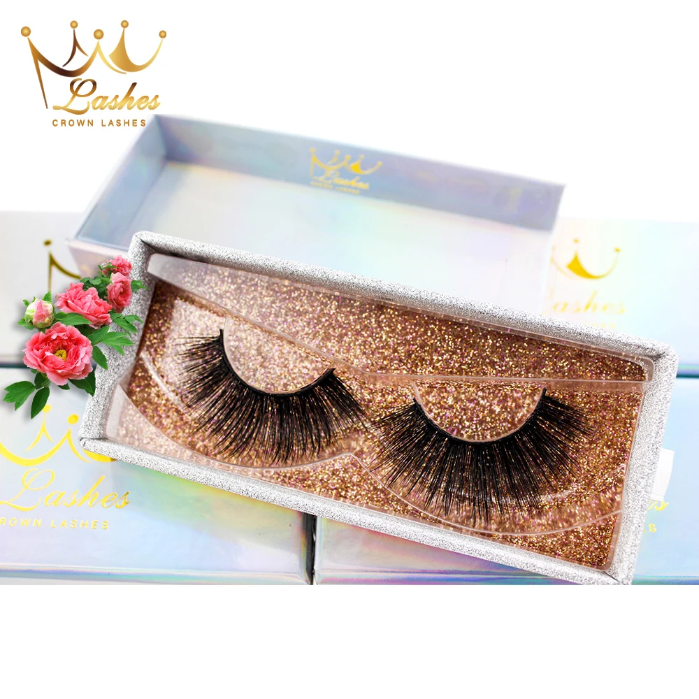 CrownLashes Фабричный магазин 100% ручная работа 3d искусственная норка шелк накладные