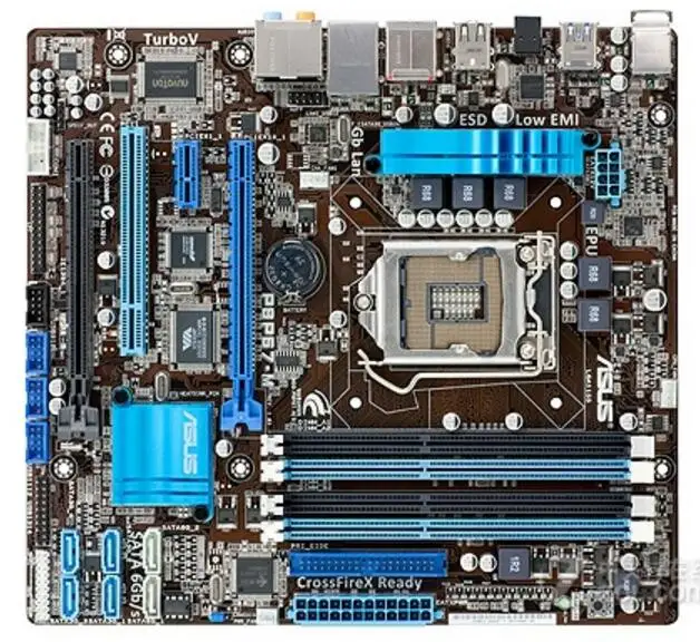 LGA1155 для ASUS 1155 оригинальная б/у настольная P67 материнская плата DDR3 USB3.0