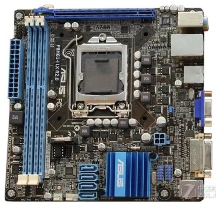 Mini itx LGA1155 для ASUS оригинальная б/у настольная H61 1155 материнская плата DDR3 USB2.0