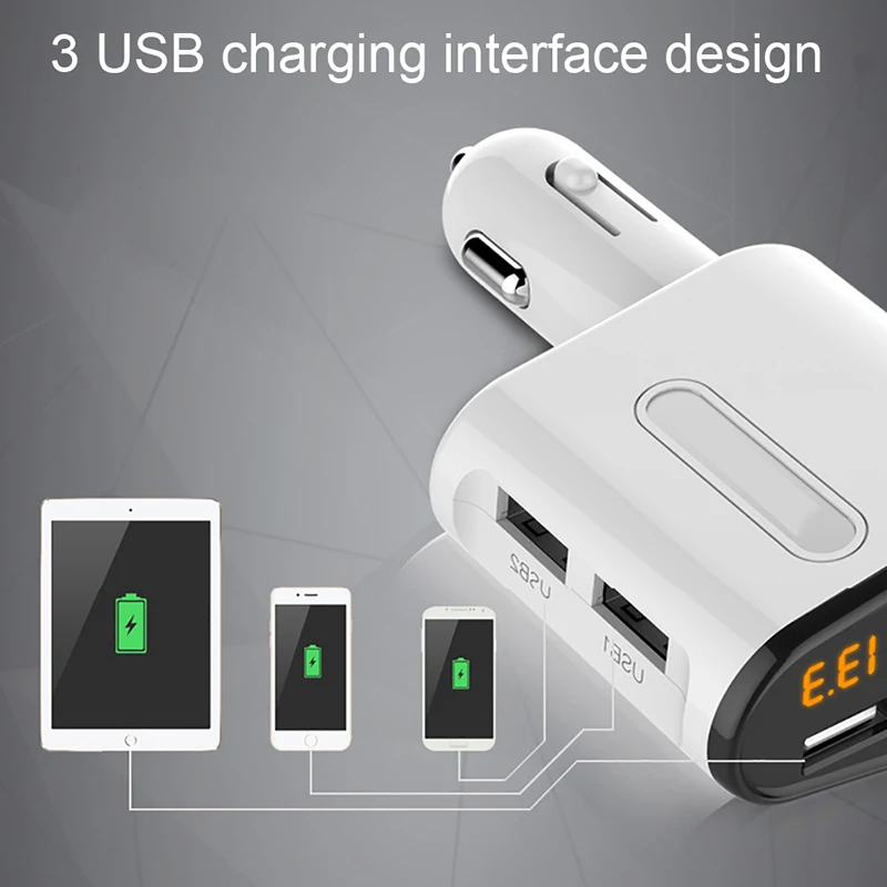 Универсальное автомобильное зарядное устройство USB автомобиля Зарядное 5 V 3.1A 3
