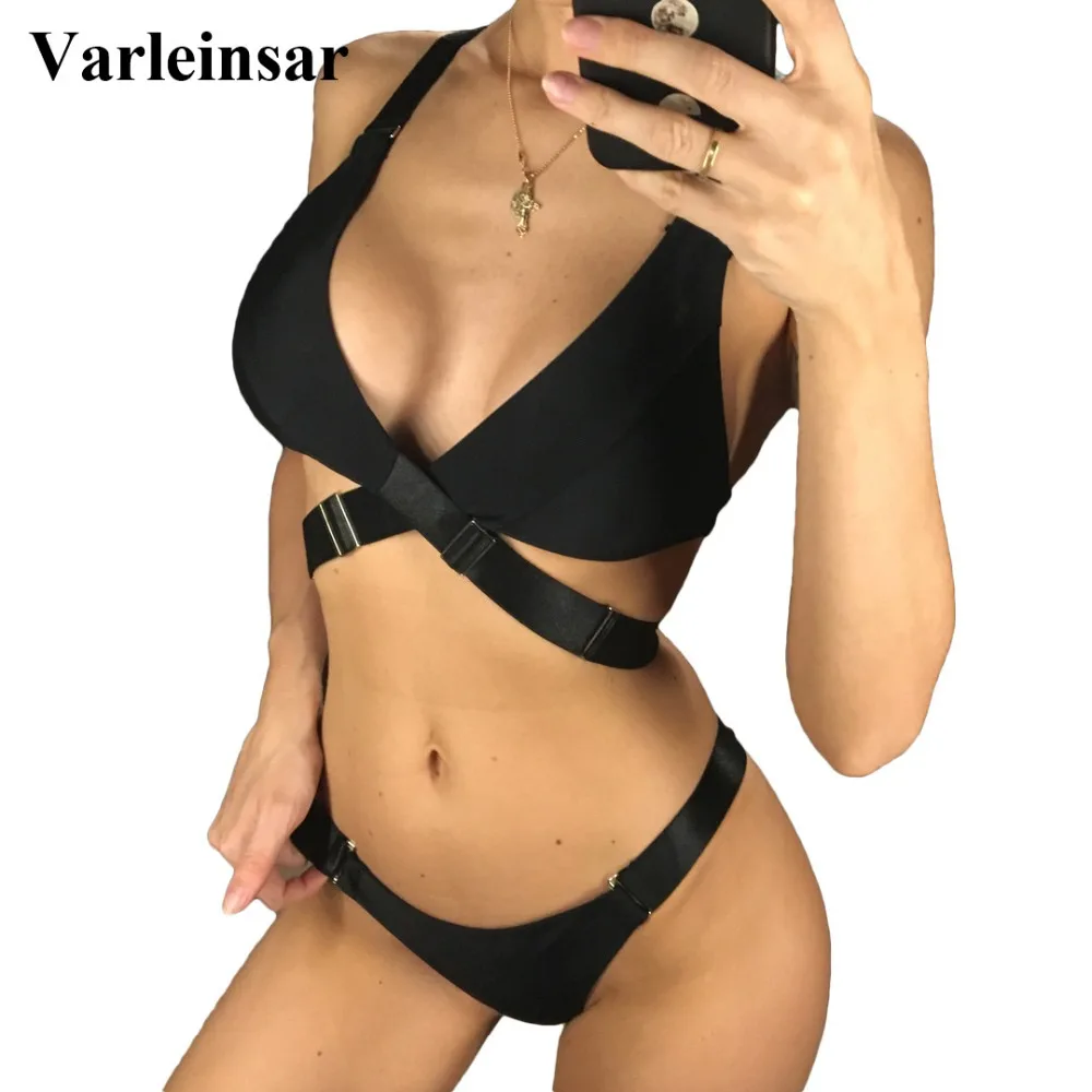 Новинка бандажный бикини с перекрестной спинкой 2021 сексуальный купальный костюм