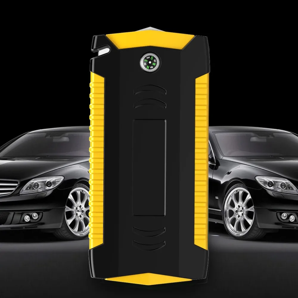 12V портативный многофункциональный стартер 4USB 600A Автомобильный Аккумулятор Booster