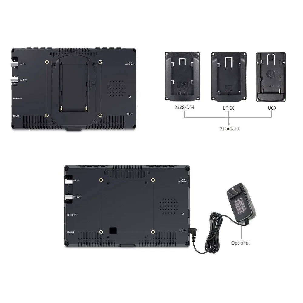 Feelworld FW279S 7 ''ips 2200nit дневной свет видимый 3G-SDI HDMI Full HD 1920x1200 Feild монитор камеры с функцией ложного цвета