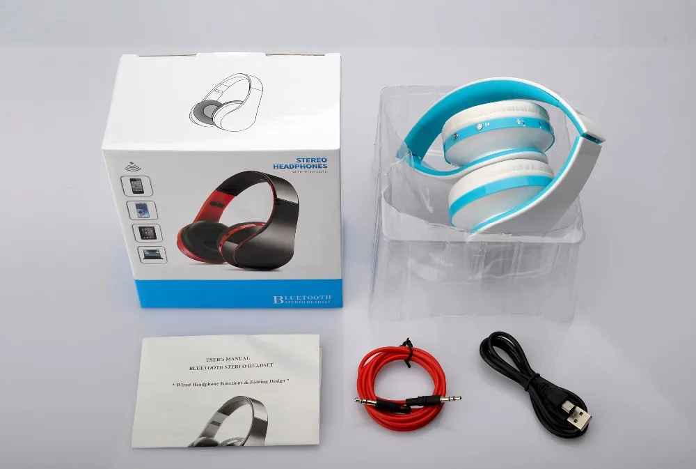 Складные Проводные/беспроводные наушники Bluetooth наушники Hi-Fi стерео гарнитура складные Накладные наушники с микрофоном для IPhone Ipad Tablet PC