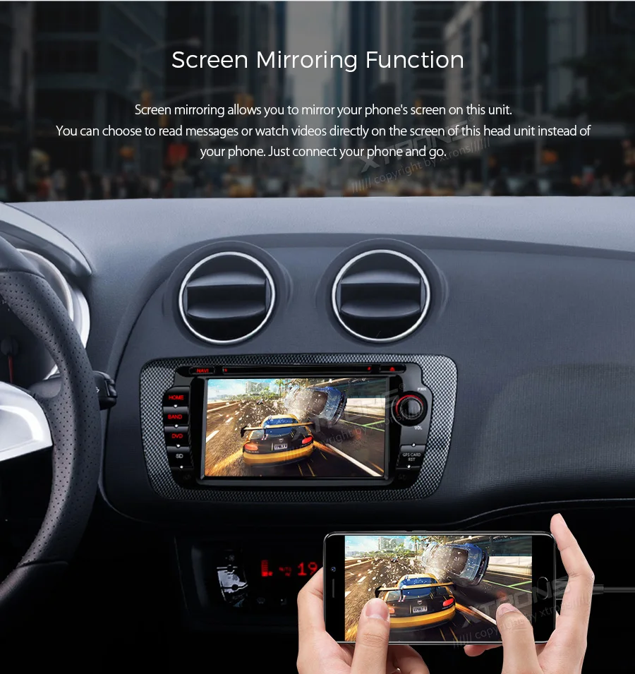 XTRONS " Android 8,1 dvd-плеер для сиденья Ibiza MK4 6J спортивного купе Ecomotive Cupra 2009 2010 2011 2012 2013 с радио, gps, wifi