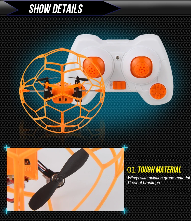 Мини-Дрон Spheroidal RC дроны защитный чехол 3D флип RC мяч 2,4 ГГц Rc Квадрокоптер Безголовый режим игрушки вертолет защитный чехол