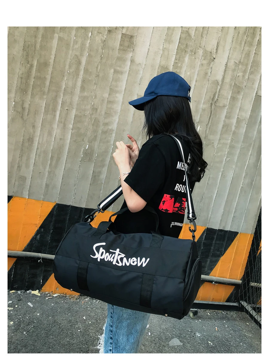 NEWBOLER, женская сумка Soprts, водонепроницаемая, нейлоновая, для спортзала, сумки для фитнеса, путешествий, Женский багаж, сумка через плечо, sac de, спортивная сумка, 25L
