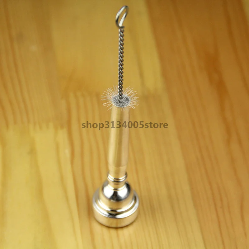 

1PCS Marching/Trumpet Mouthpiece Herald \C key Trumpet mouth Hand Trumpet Mouthpiece +Cleaning Brush