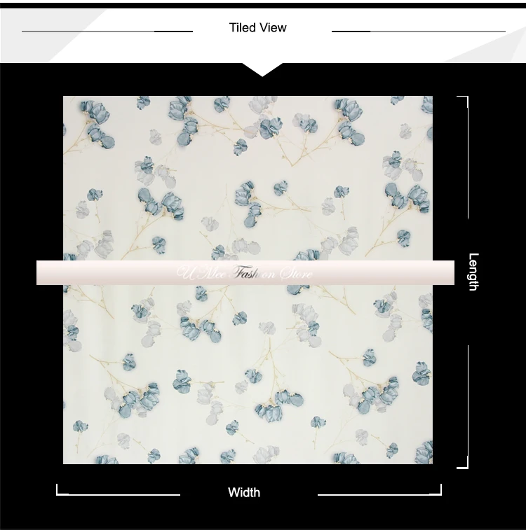 

CNUM SP758 Pure Silk/ The Rose Blue/Silk Fabric 93% Silk 7% Spandex Elastic/ Width 1.29yd Thickness 19mm/ Unit: Meter