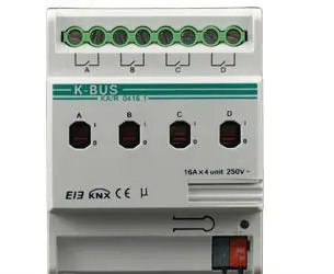 Умный дом 10 лет производитель GVS K-bus KNX/EIB KNX импульсный привод 4 раза 16A переключатель привод
