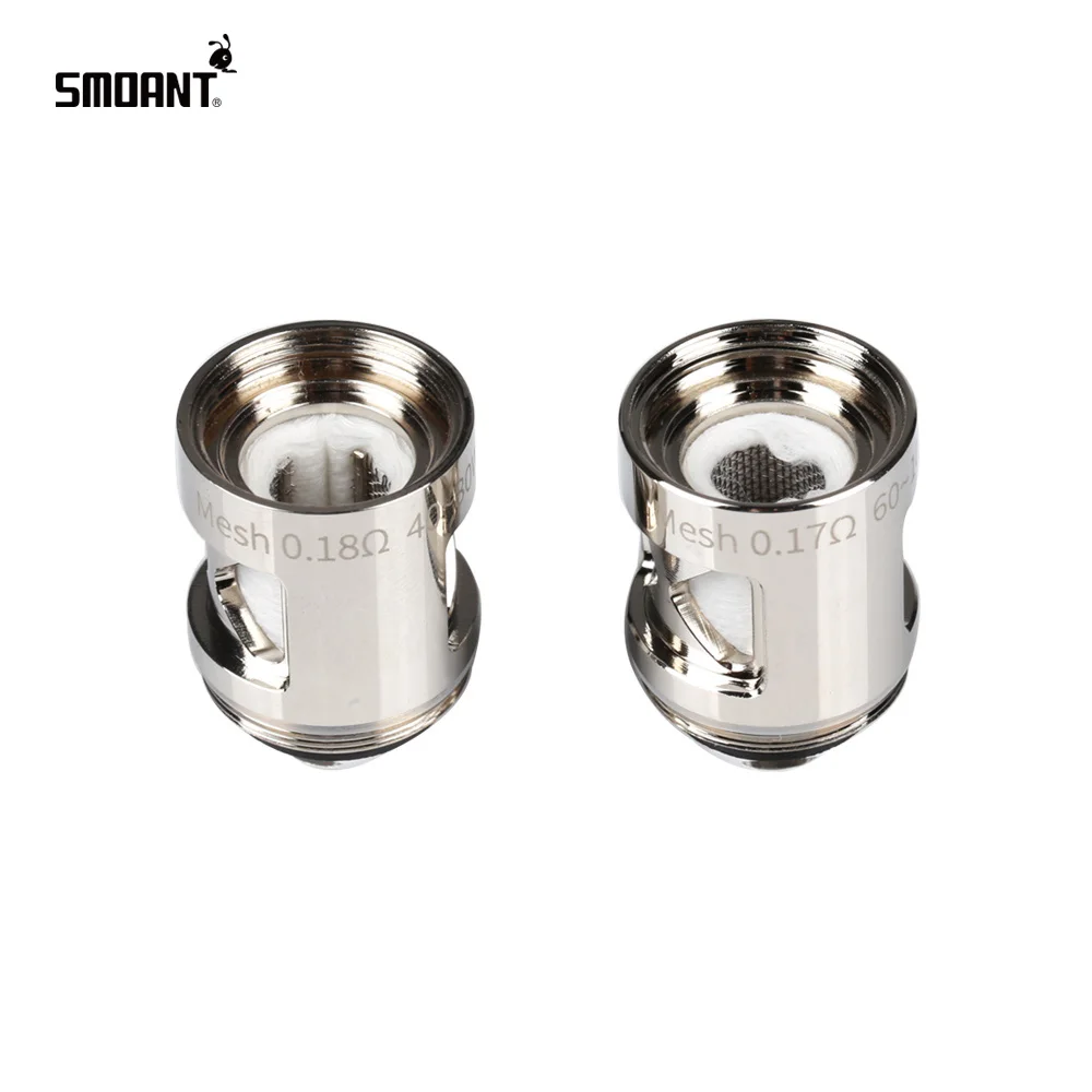 6 шт. оригинальная Головка Катушки Smoant naoo Mesh 0.17ohm/0.18ohm для распылитель электронной