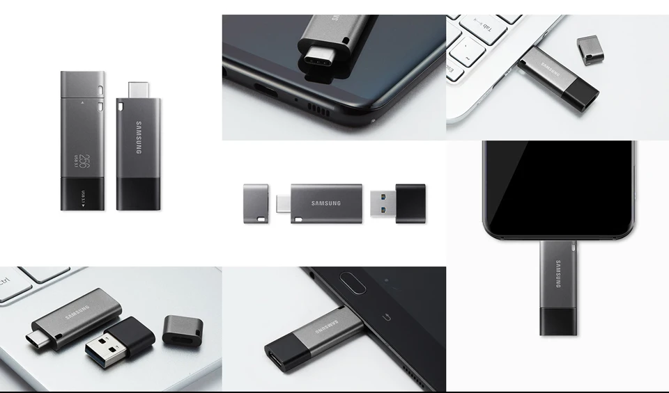 SAMSUNG USB флеш-накопитель 32 Гб OTG металлический USB 3,1 флеш-накопитель ключ 64 Гб TypeC высокоскоростная Флешка флеш-накопитель карта памяти 128 ГБ 256 ГБ