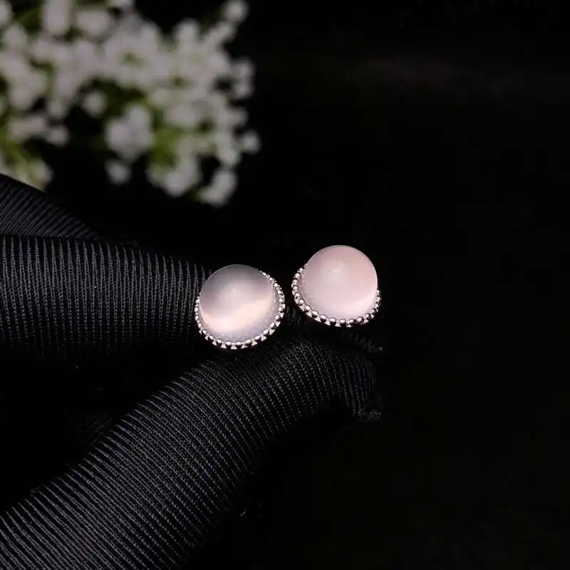 Женские серьги KJJEAXCMY Boutique из серебра 925 пробы с инкрустацией натурального фуронга