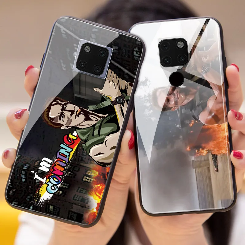Креативный Дизайн чехол для huawei mate 20 20Pro 20X закаленное стекло задняя крышка+ ТПУ мягкий силиконовый резиновый бампер 1902051