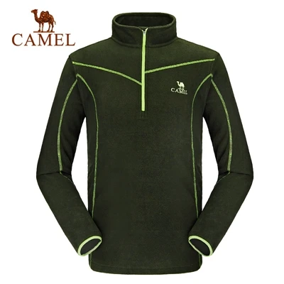 CAMEL уличная флисовая походная куртка Женская Мужская Осенняя зимняя ветровка флисовая Толстая теплая куртка альпинистское пальто для кемпинга - Цвет: Green Male