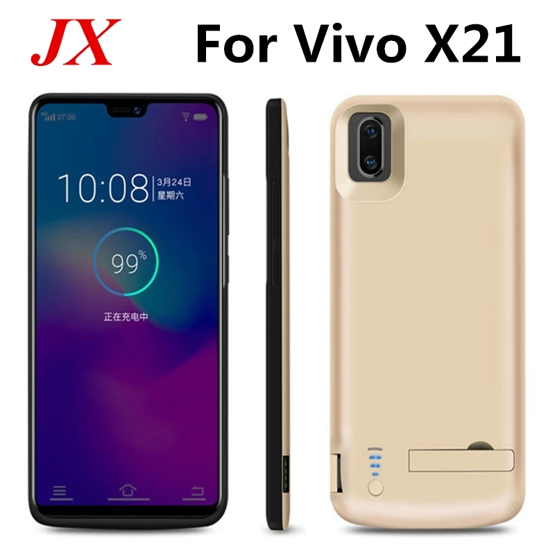 6500 мА ч для Vivo X21 Батарея Чехол Smart PC ABS телефон стенд крышка Внешний Смарт