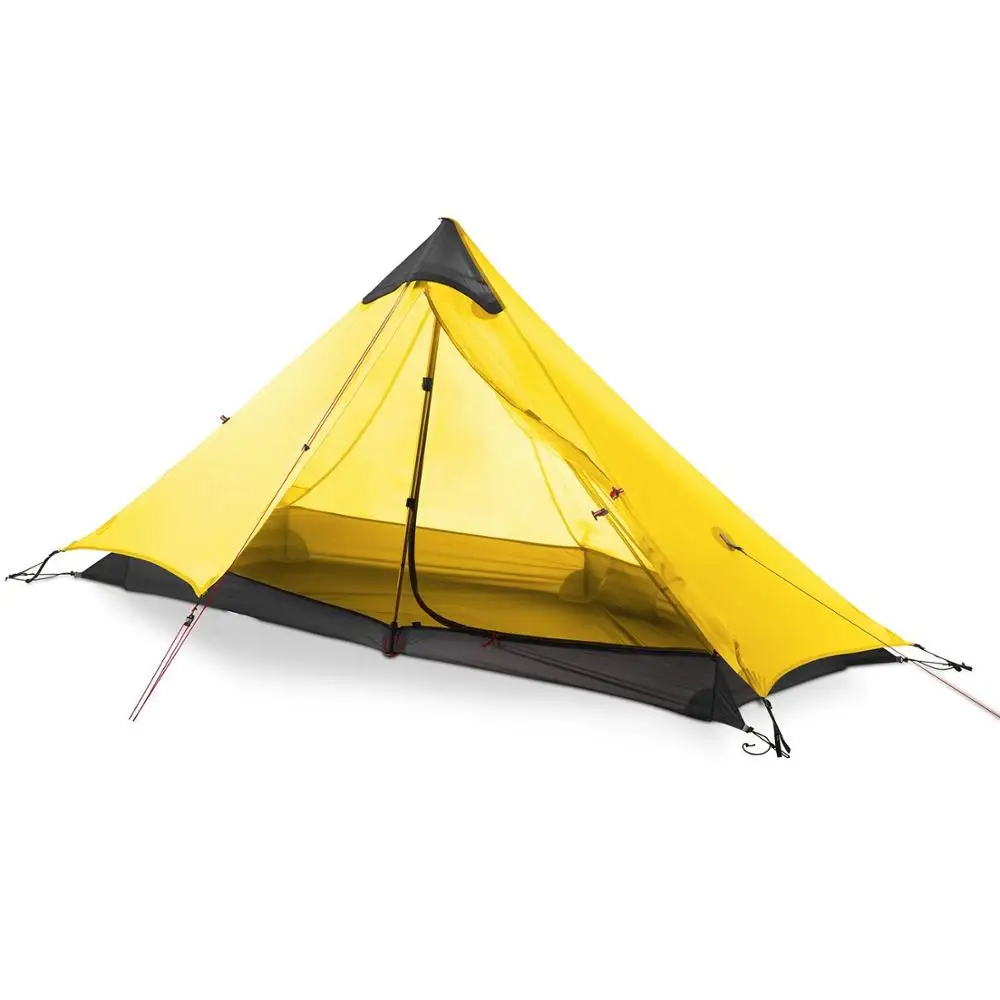 fly inner set yellow Альпинистская палатка двухслойная альпинистская Ультралегкая Пирамида палатка Кемпинг Треккинг полюс Водонепроницаемый Путешествия Пляж на открытом воздухе - Цвет: fly inner set yellow