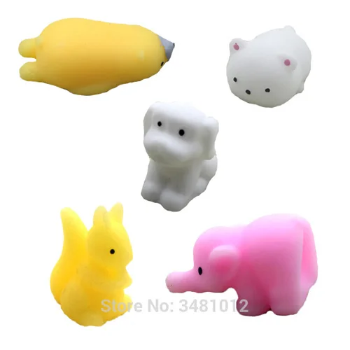 squishy antistress 6 5 шт./упак. мягкими Squeeze Cat Моти антистресс хлюпает Мягкий Мяч антистресс Kawaii Животные анти для веселья, против стресса игрушки Симпатичные комплекты одежды для детей - Цвет: squishy antistress 6
