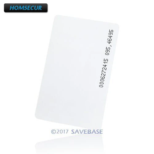 

HOMSECUR Shipping from US NEW 50Pcs/100Pcs 125K Thin RFID Proximity ID Card For Access Control And Time Clock Use