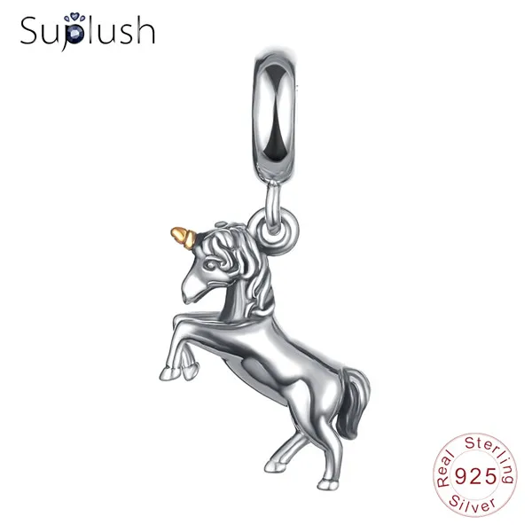 Suplush 31 стиль 925 пробы Серебряный Кулон Шарм Подходит бренд Шарм DIY браслет кулон для изготовления ювелирных изделий - Цвет: 462