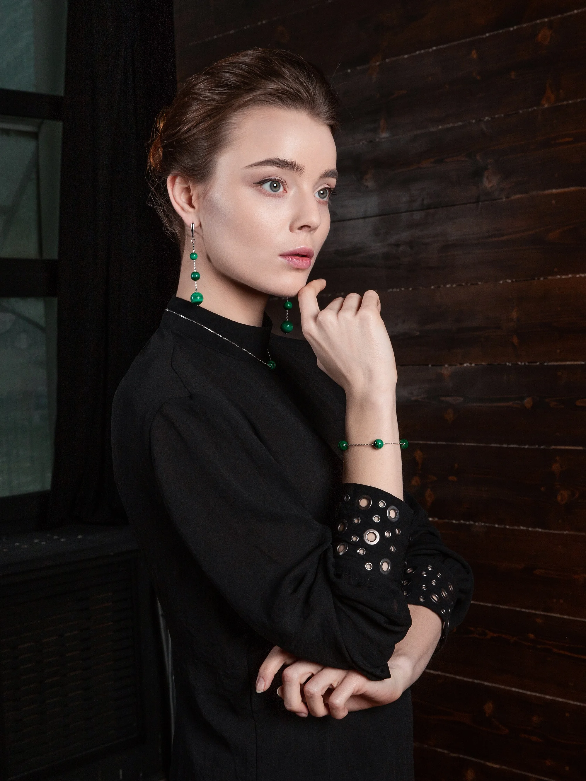 Bracelet with malachite | Украшения и аксессуары