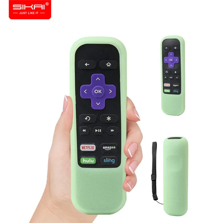 Green SIKAI чехол для ROKU IR удаленный стандартный пульт дистанционного управления чехол для ROKU Express чехол для Roku Prime 4K потокового медиаплеера - Цвет: Green