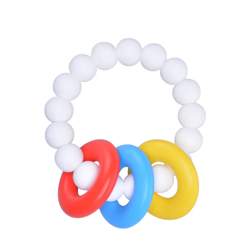 TONICHELLA Baby Chewy зубное кольцо игрушки Красочный органический Прорезыватель зубов