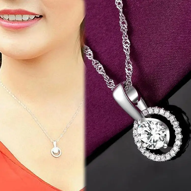 Новое поступление выдающиеся ювелирные изделия Посеребренная круглая подвеска