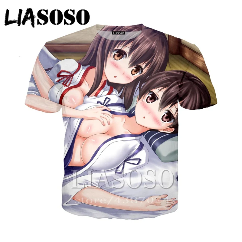 LIASOSO Harajuku сексуальный пуловер для девочек мужская женская аниме Повседневная